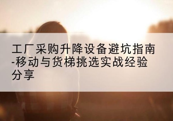 延津移动式升降机怎么选-工厂采购升降设备避坑指南-移动与货梯挑选实战经验分享